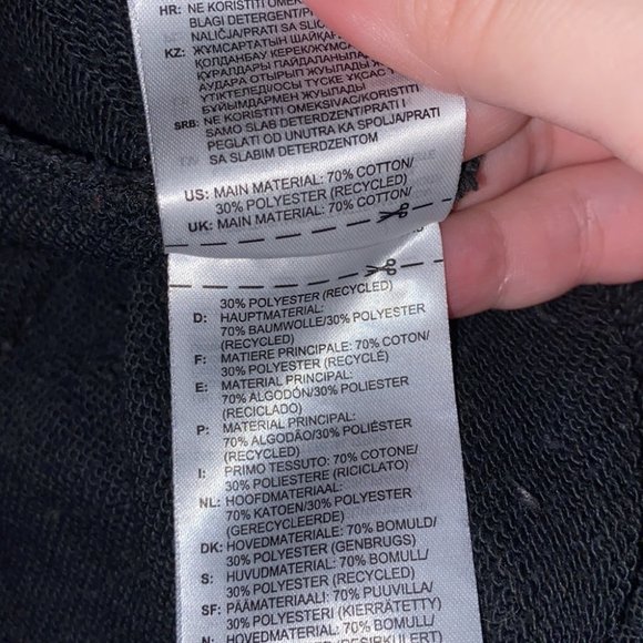 🌷 Adidas Black Brilliant Basics Track Pant Sweatpants Size M - Picture 10 of 12